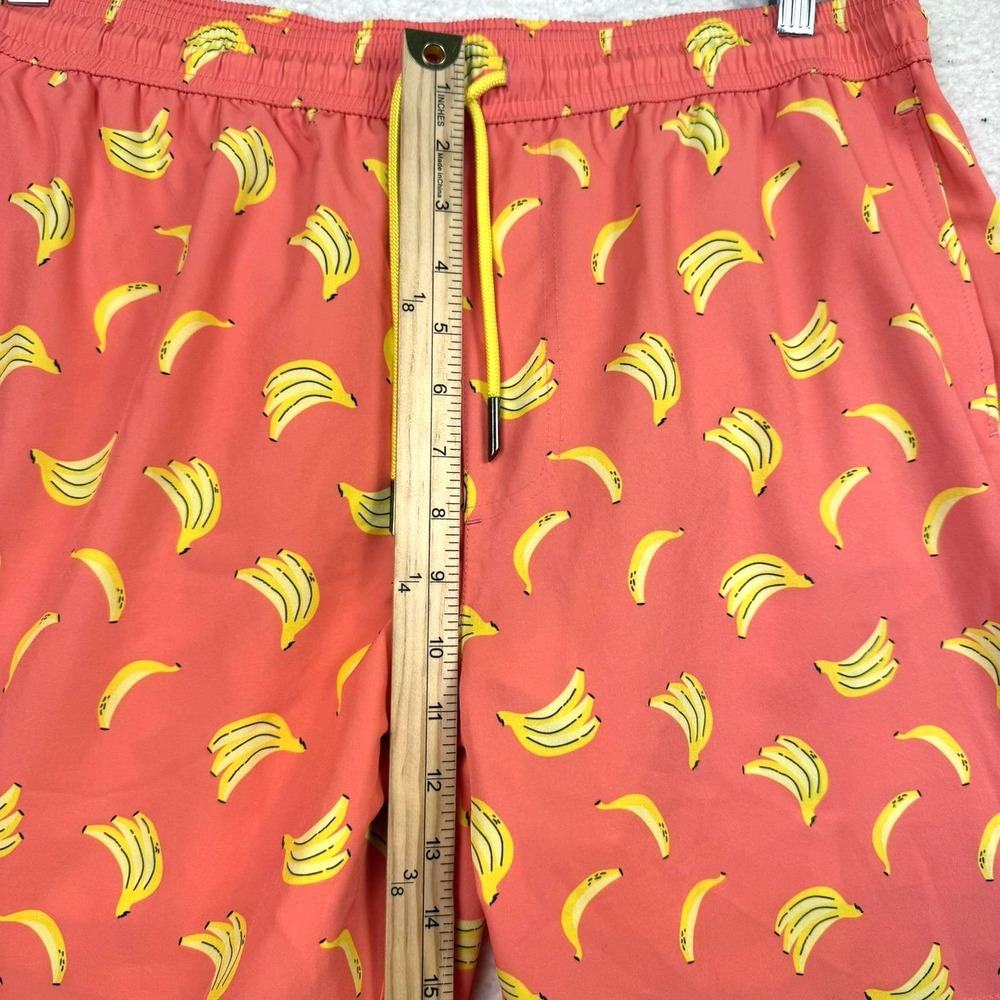 Maamgic Swim Trunks Mens XL Orange Banana Print Quick Dry Mesh Lined Shorts - Picture 9 of 9